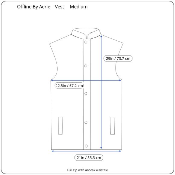 Offline by Aerie Cargo Vest Womens Medium Utility Hooded Outdoor Gorpcore Canvas - Picture 9 of 9